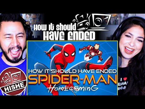 HOW SPIDER-MAN HOMECOMING SHOULD HAVE ENDED | Reaction by Jaby Koay & Steph Sabraw | HISHE | Marvel