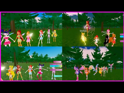 All groups transforms Magic Winx, Charmix, Enchantix and Believix - Glam Magic Power