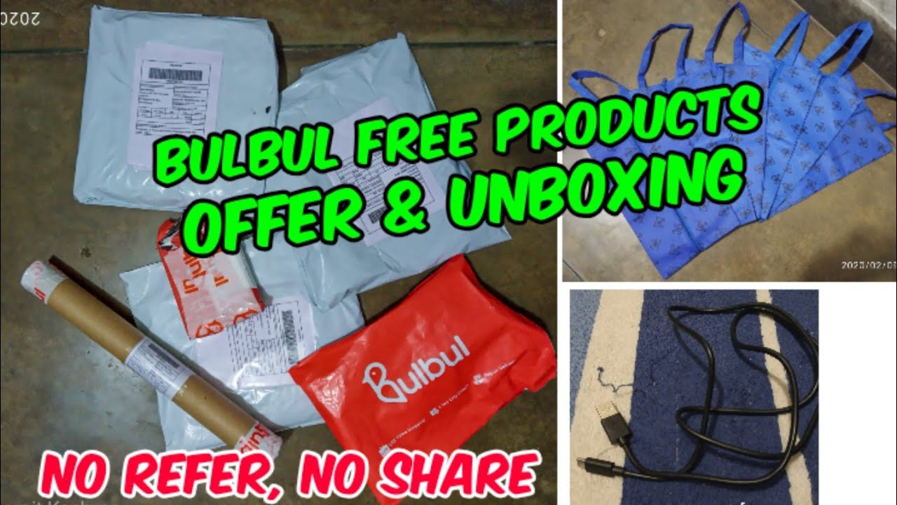 Bulbul app free products unboxing | free products unboxing | free shopping | free products |
