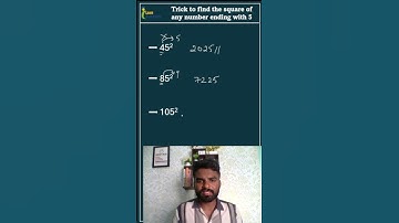 Quick Trick to Square Any Number Ending in 5 – Math Shortcut