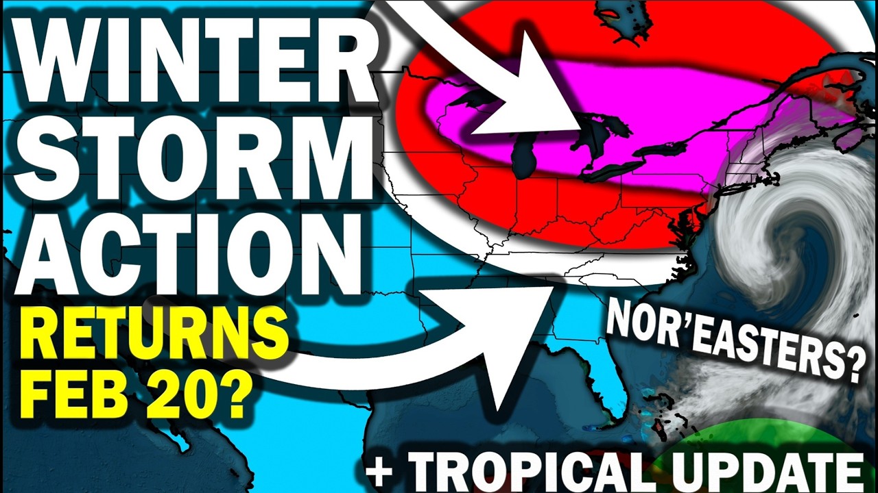 Major Winter Storm Action & Polar Vortex Return After Feb 19th East ...