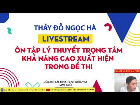 Video LUYỆN THI ĐH 2004 | VẬT LÝ | ÔN TẬP LÝ THUYẾT TRỌNG... - youtube