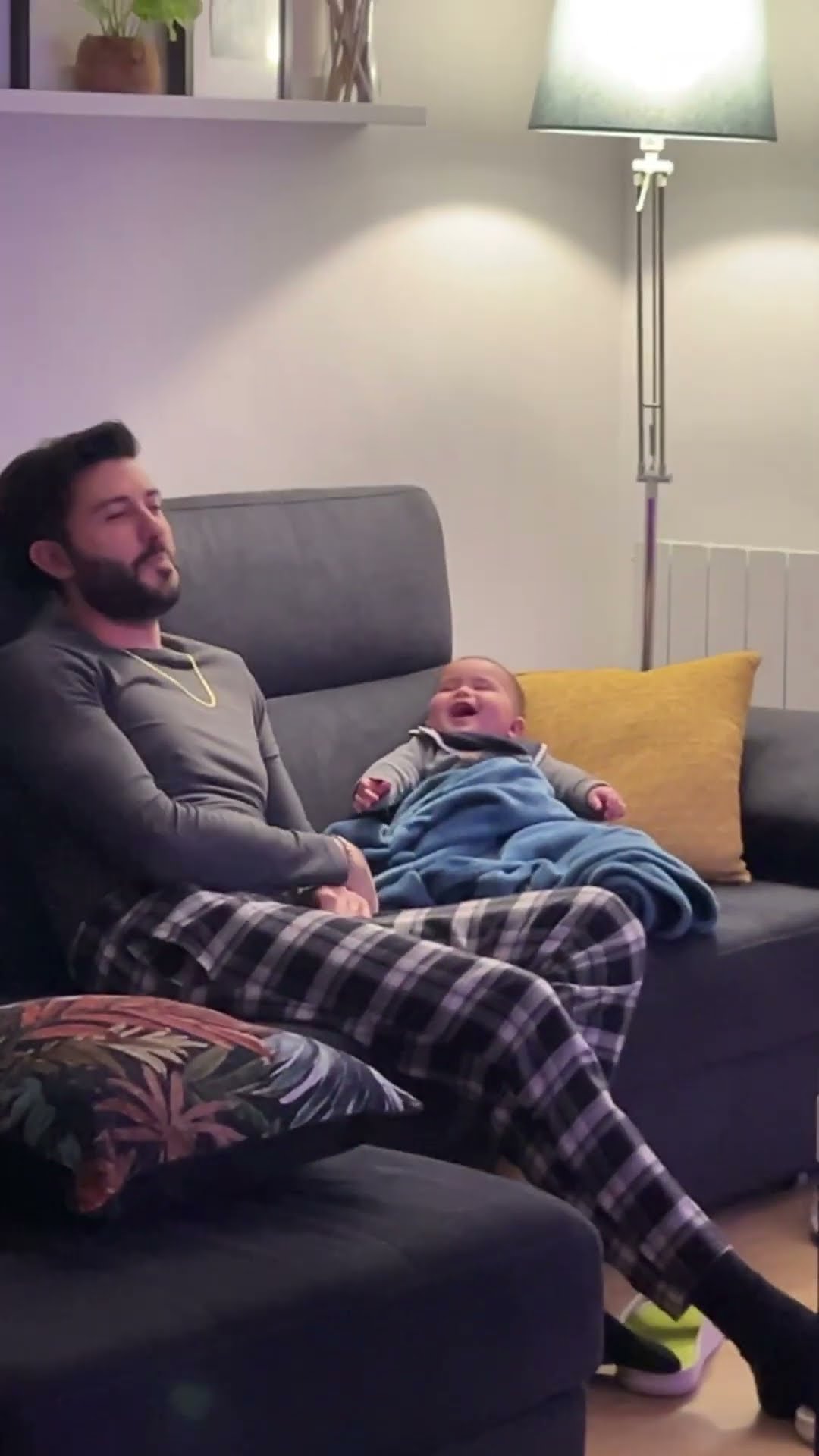 Baby Won't Let Dad Relax || ViralHog