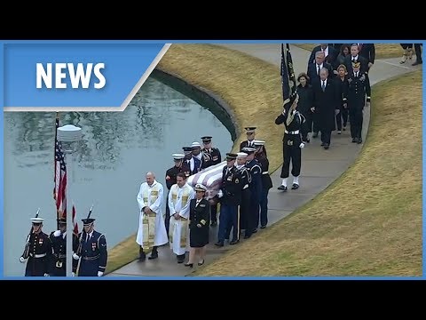 George H.W. Bush laid to rest with wife Barbara and daughter Robin