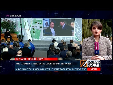 კახა კალაძის საქმიანობის ერთი წელი - ანგარიში