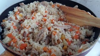 ПЛОВ С КУРИЦЕЙ в сковороде pilau with a hen in a frying pan ПЛОВ С КУРИЦЕЙ в сковороде pilau with a hen in a frying pan