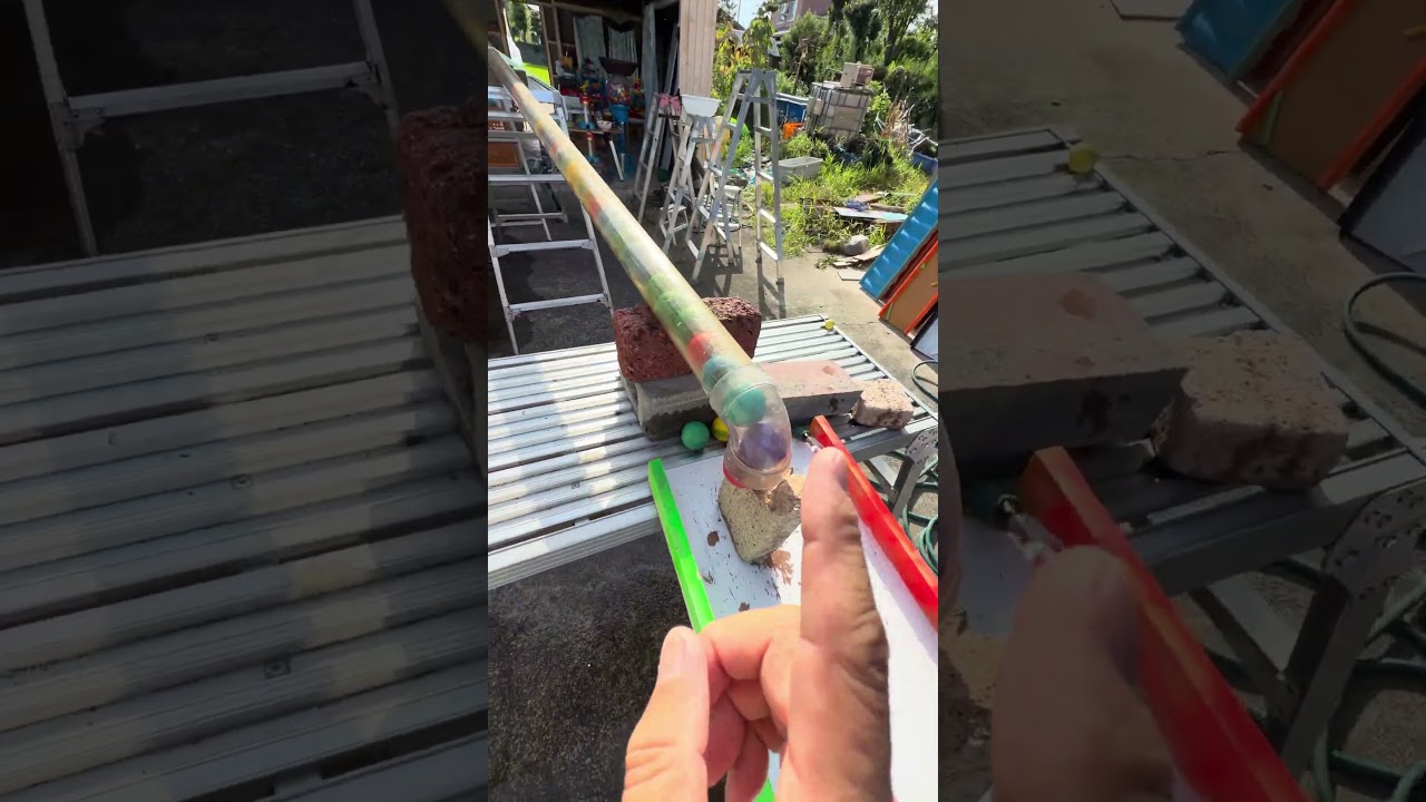 Colorful Wooden Ball Marble Run ASMR & Long Transparent PVC Pipe Slope 6