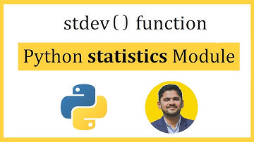 Python stdev() function | statistics module | Amit Thinks