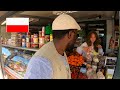 Buying the best polish garlic from a village market in chaupki  