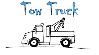 tow truck drawing easy draw outline very exclusive drawings cool latest