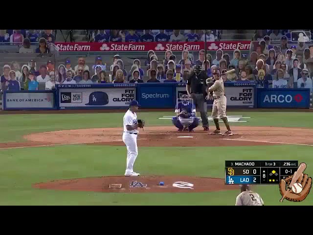 Manny Machado chirps at Brusdar Graterol after strikeout. : r/baseball