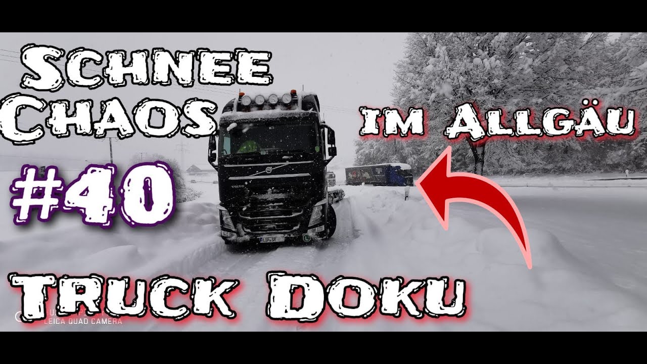 Schnee Chaos im Allgäu #40 Truck Doku I Truck TV Andy on Tour