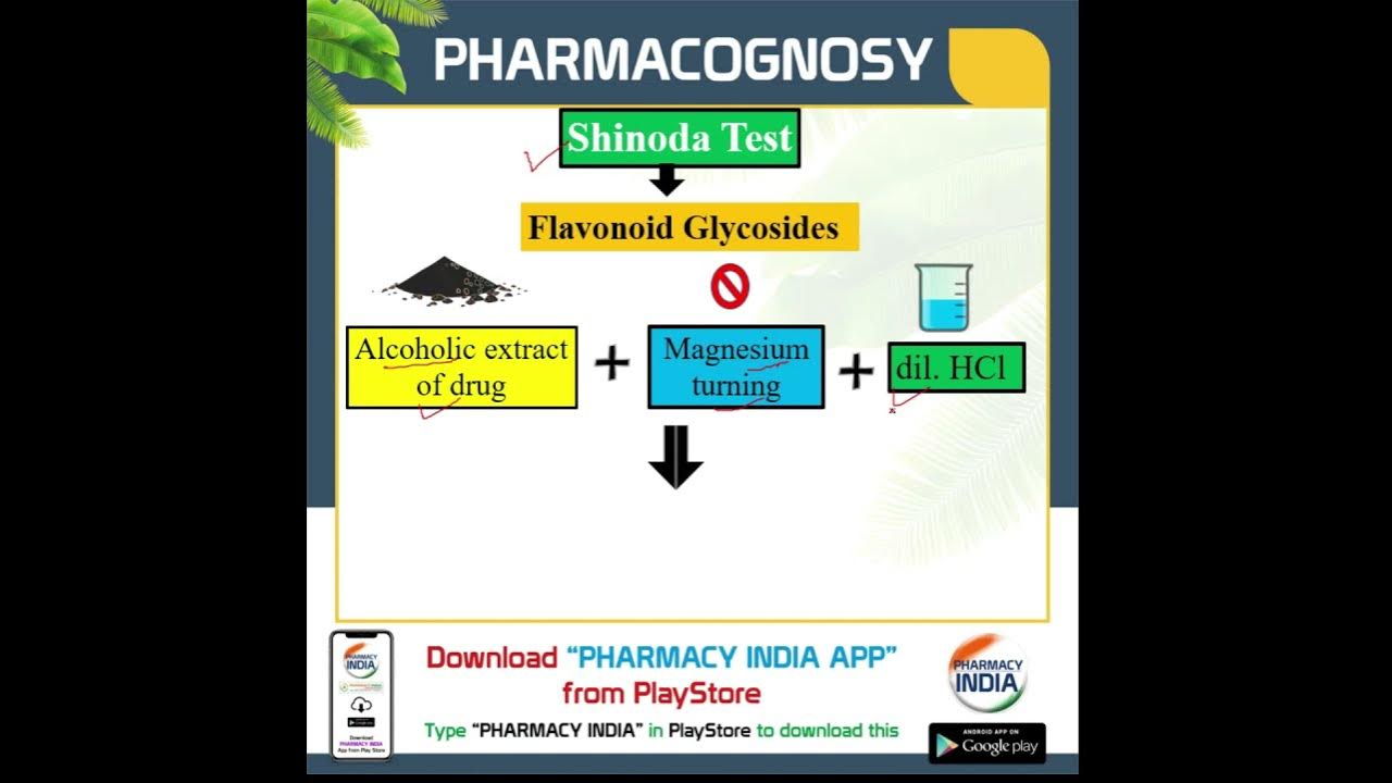 Shinoda Test Flavonoid Glycoside Pharmacognosy GPAT PHARMACIST