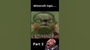 minecraft logic...😂||part 2|#shortsfeed #shorts #viralvideo #minecraft