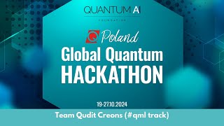 Global Quantum Hackathon | QPoland 2024 | Qworld | #qmltrack | Team Qudit Creons