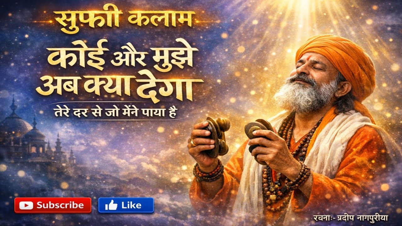 कोई और मुझे अब क्या देगा | Sufi Kalam | Heart Touching Bhajan | Pradeep Nagpuriya l