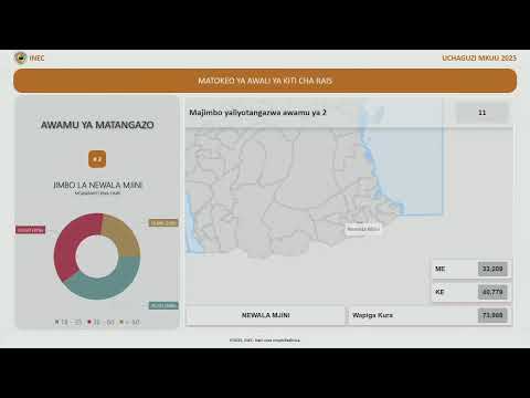 MATOKEO YA AWALI YA UCHAGUZI MKUU WA 2025 KUTOKA INEC 