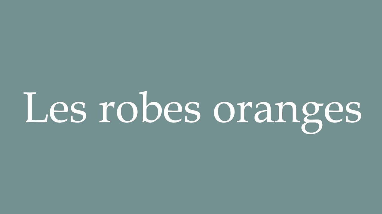 do you have an orange dress in french Spotlight On: Orange Outfits
