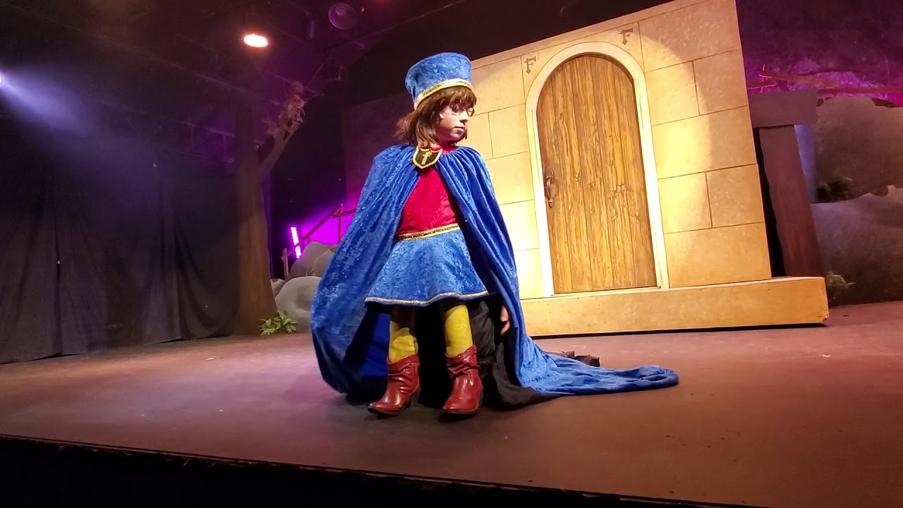 Jake as Lord Farquaad in Shrek Jr at HPP Entrance & Gingerbread