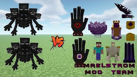 Maelstrom  mod  TEAM  VS.  2  Mutant  Wither  in  MINECRAFT.  #minecraft  #versus  #mobbattles