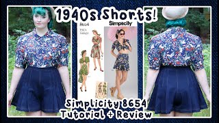 the PERFECT 1940s shorts? | Simplicity 8654 Reproduction Pattern Review & Tutorial