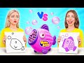 Quem a Desenha É Melhor Aceitar o Desafio Do Prémio | Batalha Comestível por Bubba DO Challenge