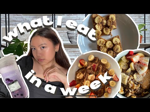 what i eat in a week (realistic + pescatarian)