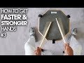 THE SECRET TO FASTER HANDS - Beginner Drum Lesson #3