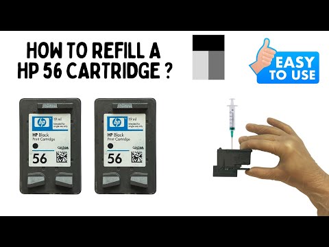 How to refill a HP 56 ink cartridge 