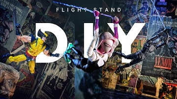 DIY Toy Flight Stand with Wire | Easy Action Figure Display Hack