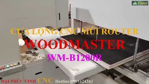 CƯA LỌNG CNC MŨI ROUTER 1200MM WOODMASTER WM-B1200R. Dùng cho gỗ mềm và định dạng khó.