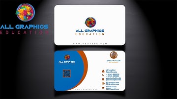 How to Design |Double Sided Business Card in |Corel draw 2019| Tutorial #14