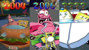 Evolution of Driving in SpongeBob SquarePants Console Games [4K]