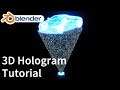 【blender チュートリアル】3D ホログラムを作ろう！（ゆっくりボイス）