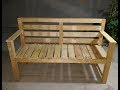 DIY Garden Bench Chair Out Of Scrap Wood ( Pallet Wood )