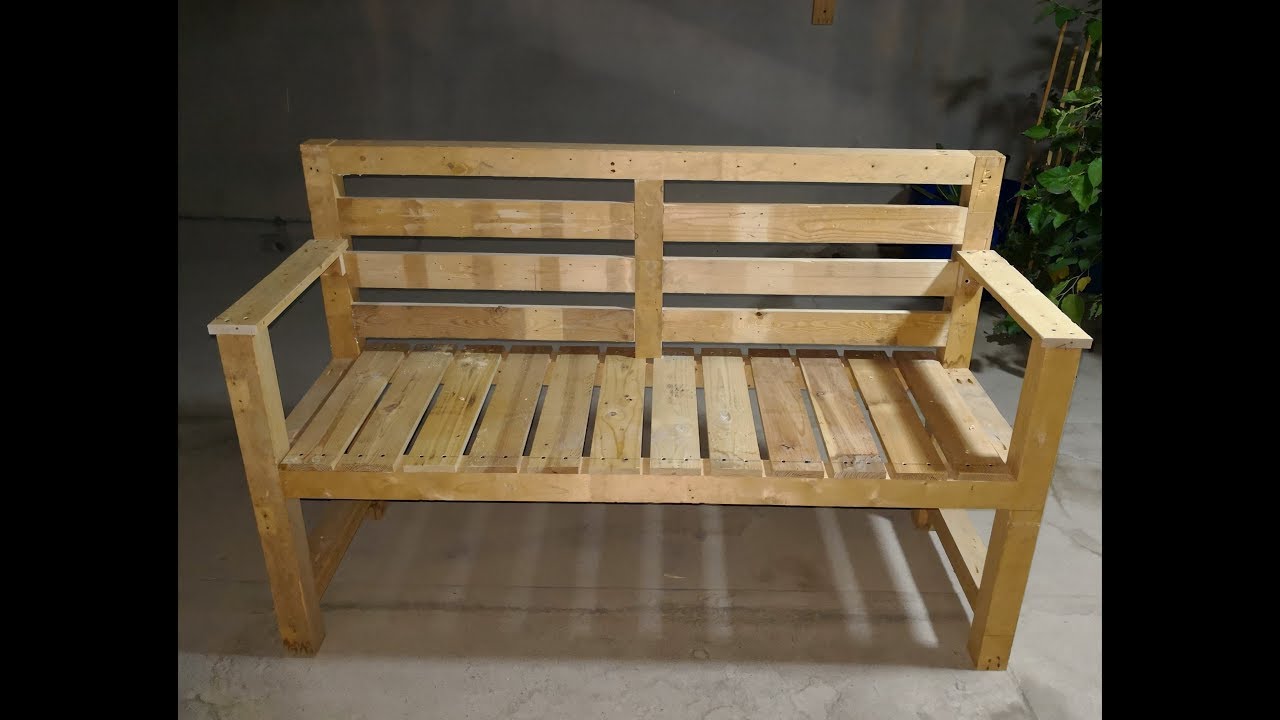 DIY Garden Bench Chair Out Of Scrap Wood - YouTube DIY Garden Bench Chair Out Of Scrap Wood - YouTube