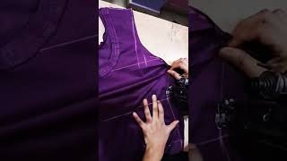 simple half sleaves kurti sttiching ...by Azra