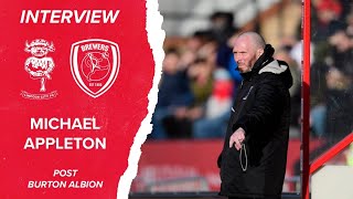 Michael Appleton Post Burton Albion