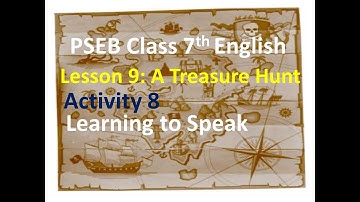 7th English Lesson 9 A Treasure Hunt Activity 8