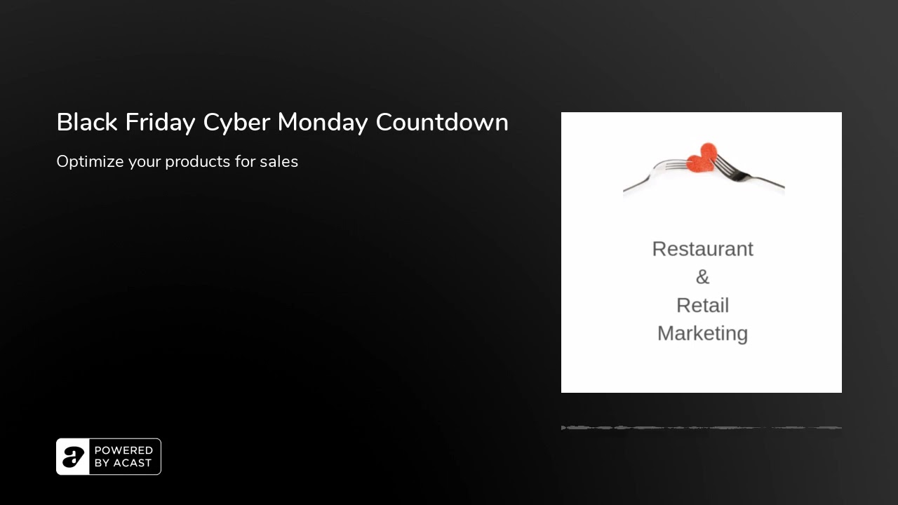 Black Friday Cyber Monday Countdown