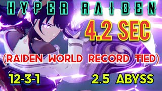 Hyper Raiden 12-3-1 In 4.2 Sec - Raiden World Record Tied - 2.5 Abyss