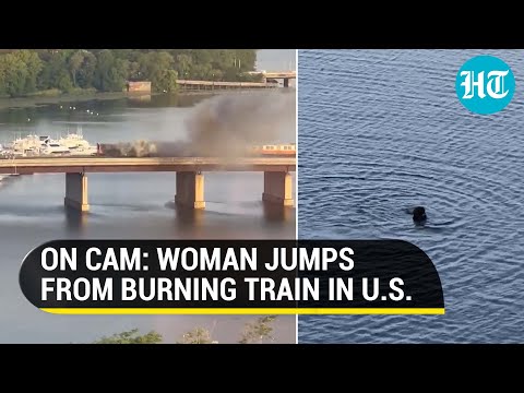 Boston train on fire: Passengers exit from windows, woman jumps into U.S. river | Viral