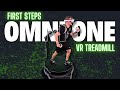 My first steps on the omnione vr treadmill