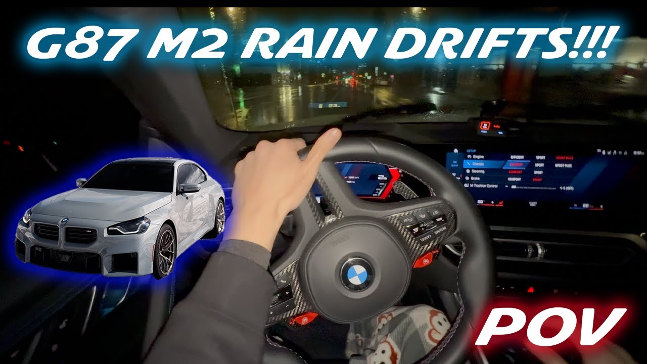 BMW M2 POV DRIFTS IN THE RAIN | LOUD EXHAUST