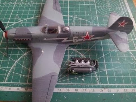 Сборка Як-3 Звезда 1:48 - шаг 3. Декали и двигатель