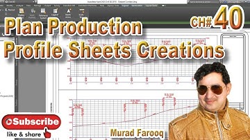 Plan Production and Profile Sheets Creations  In Autodesk Civil 3D |Creating Drawing Template| CH#40