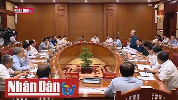 Họp Tiểu ban Tổ chức phục vụ Đại hội XIII của Đảng