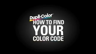 Dupli-Color Find Your Color Code: General Motors, Buick, Cadillac, Chevrolet and GMC