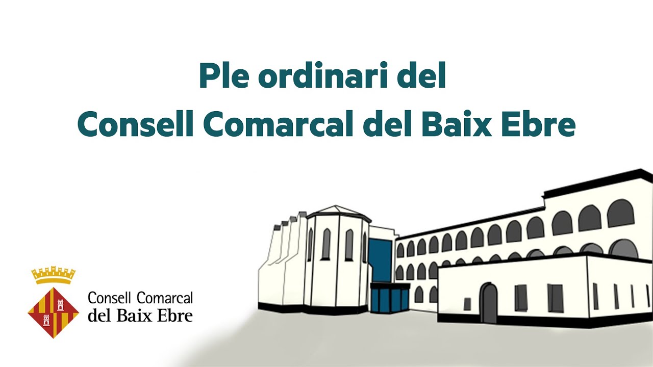 Ple Ordinari del Consell Comarcal del Baix Ebre. 30 de desembre de 2022
