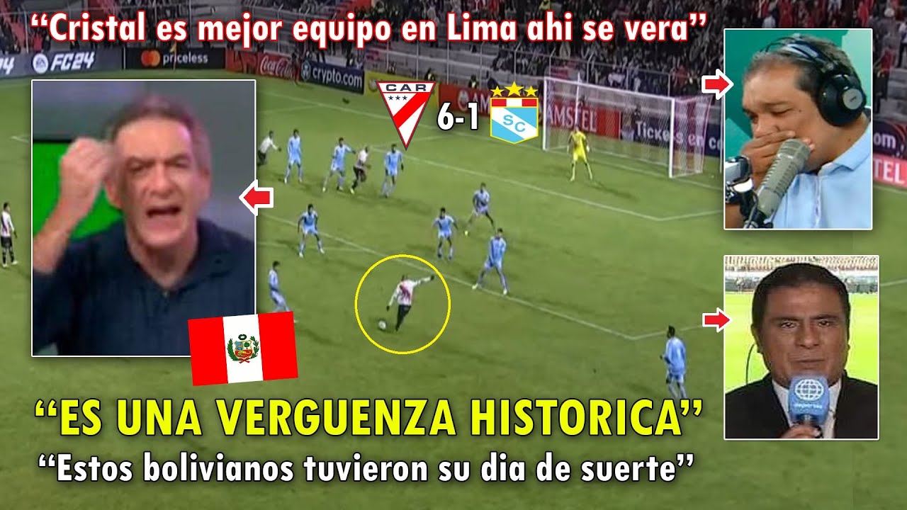 DESTROZADOS! PERIODISTAS PERUANOS REACCIONARON ASI A SPORTING CRISTAL VS ALWAYS READY 6-1 HOY